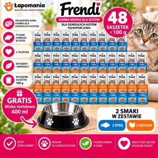 Frendi dla kotów MIX 48 × 100 g – wybierz STANDARD lub PREMIUM